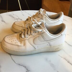 White Nike air forces size 9 Mens no box